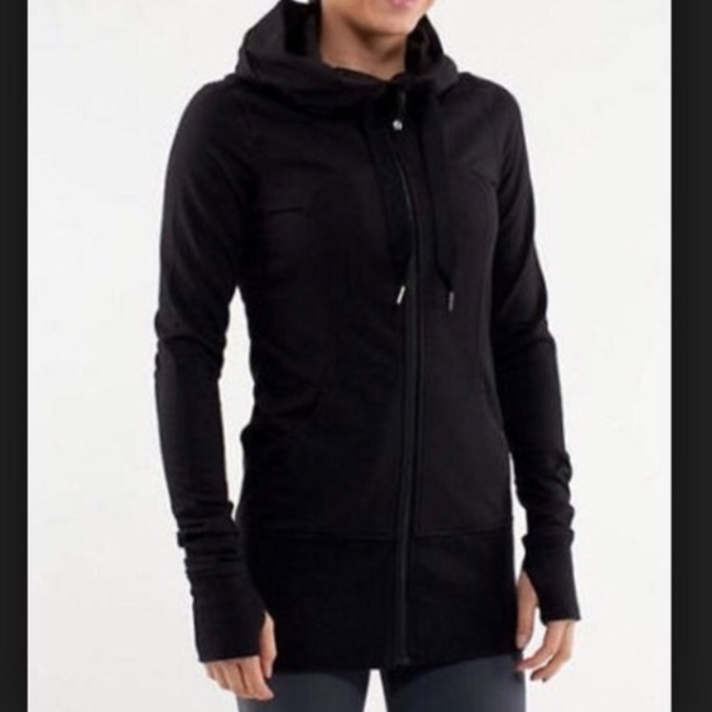 Lulu lemon Black Zip up Hoodie Sweater
